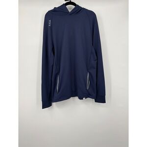 Bauer hockey Mens Navy Blue Hoodie Long Sleeve Athletic Pullover L